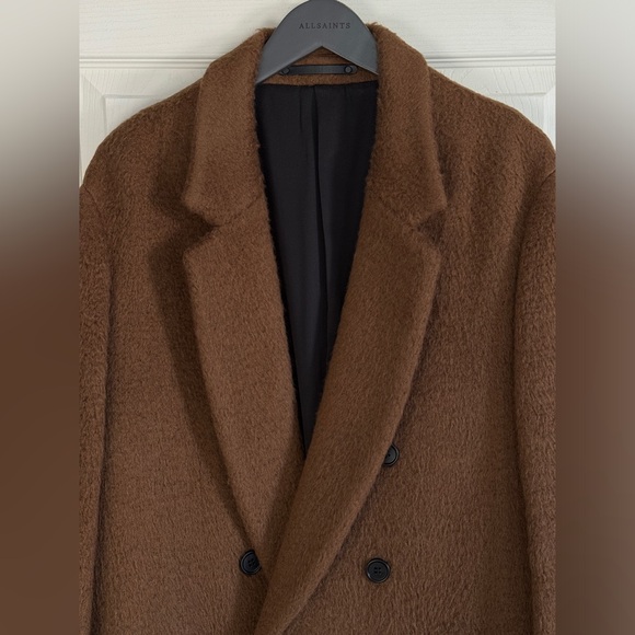 Allsaints Campo Wool Coat - Size 42/ XL - Picture 5 of 8